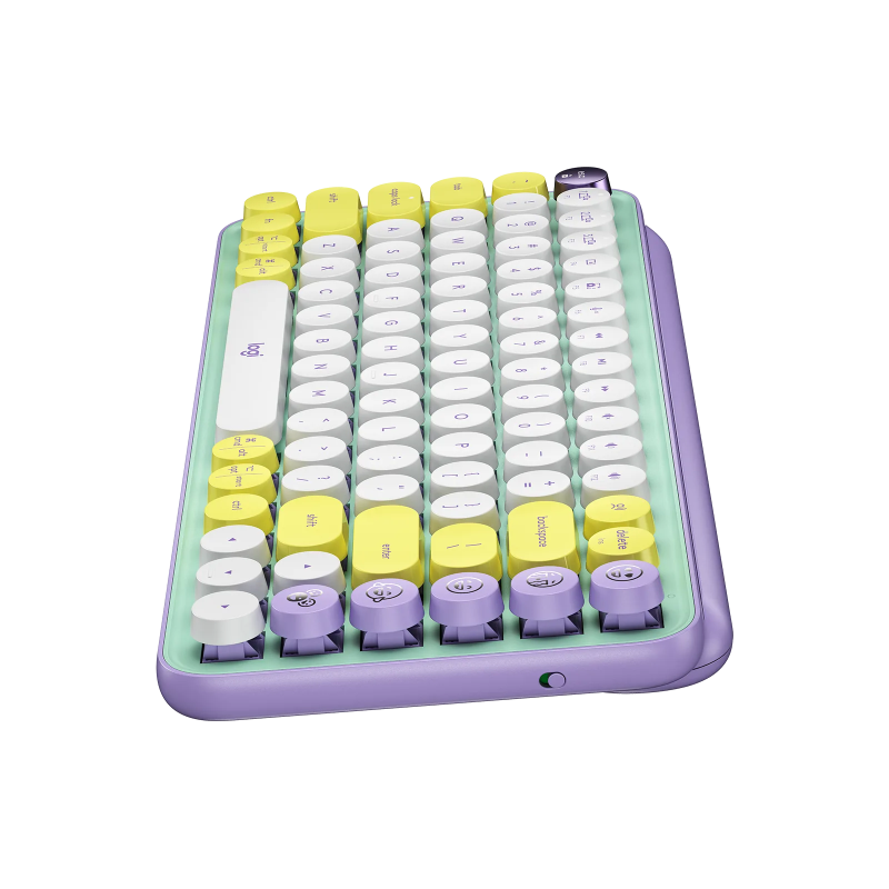 Teclado Mecánico Inalámbrico Logitech POP Keys Mist, Teclas para