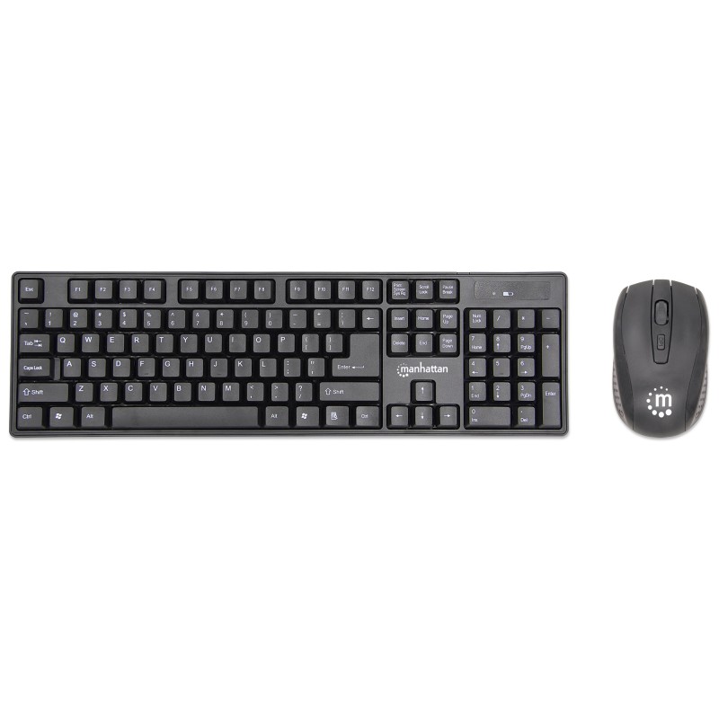 Logitech Juego de teclado inalámbrico y mouse óptico MK295